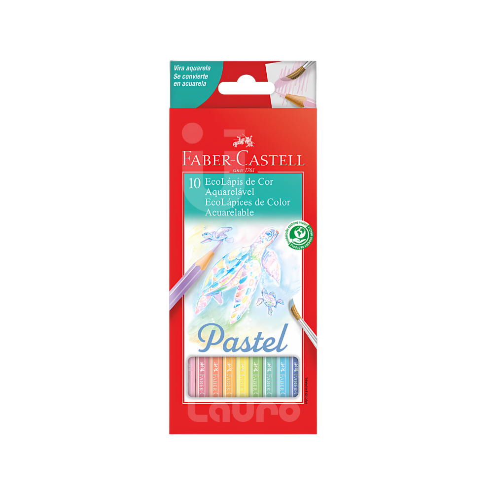 EcoLápices de Color Acuarelables Hexagonal de 12 Pastel