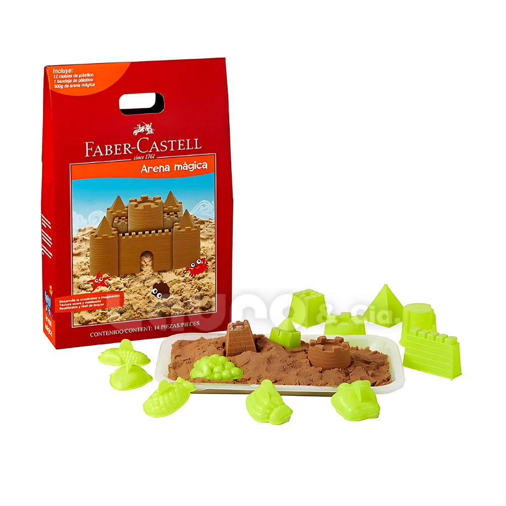 Arena mágica 500g+12moldes+bandeja - Imagen 3