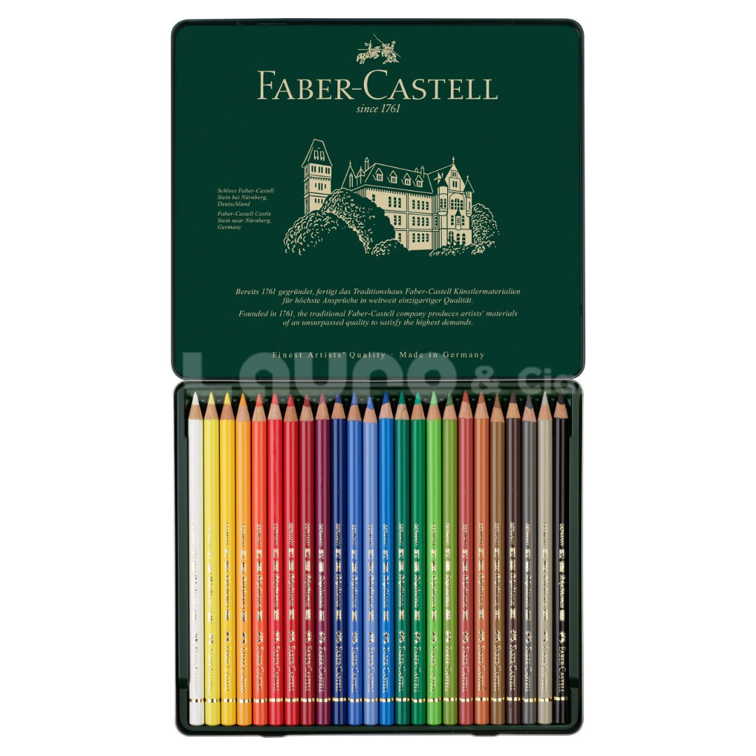 Lápices de Color Polychromos 24 Colores Estuche de Metal - Imagen 3