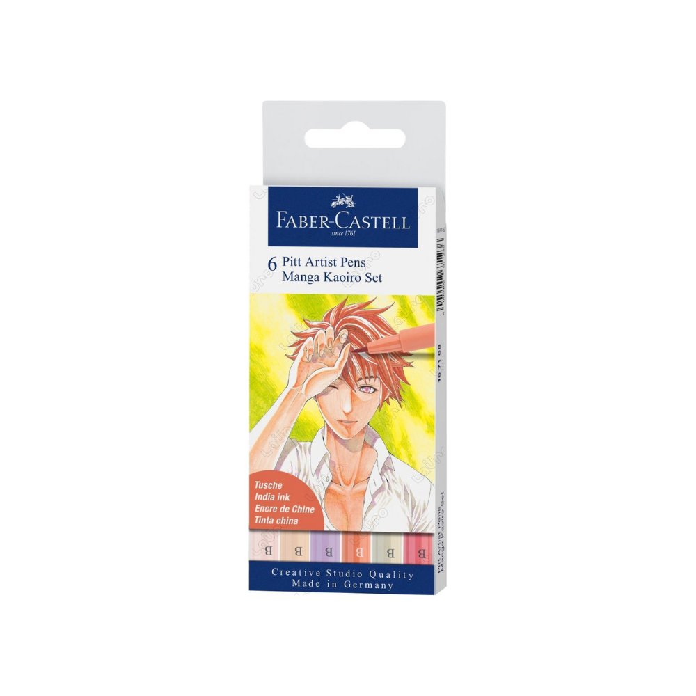 Set de Marcadores Punta Pincel Pitt Artist Pens – Manga Kaoiro x6