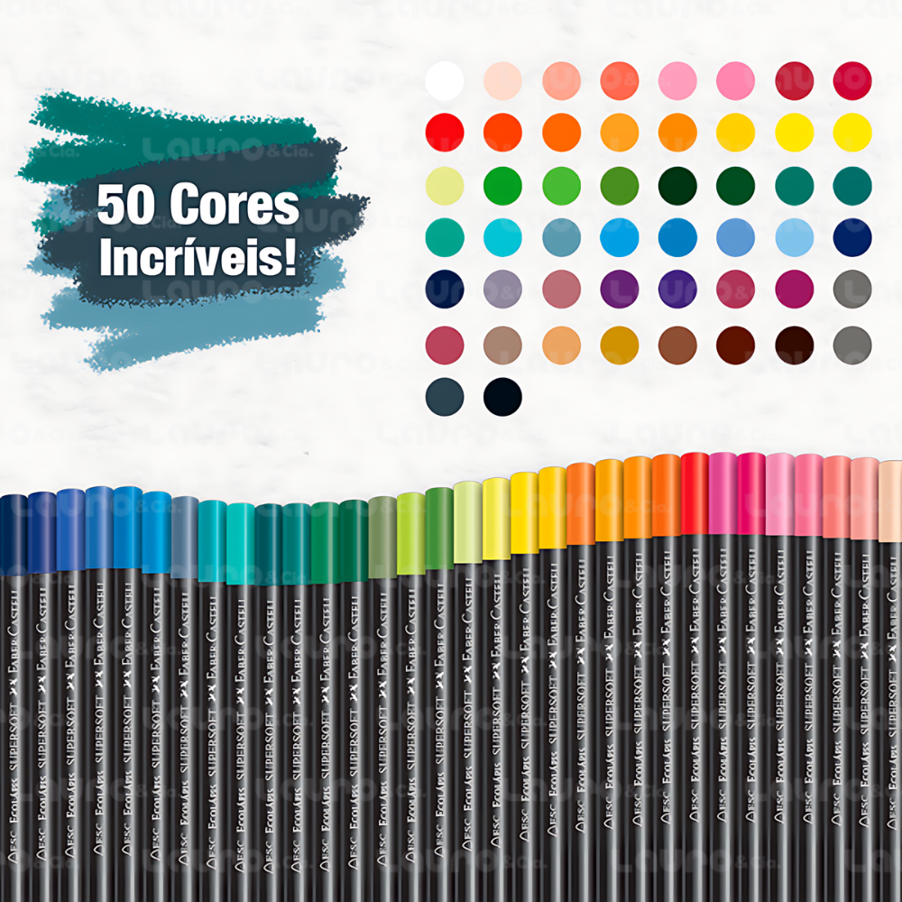 Lápices de Color Súper Soft de 50 uni. - Imagen 3