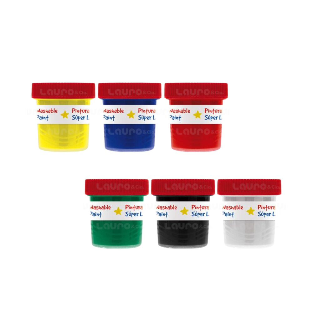Pintura de Dedos x6 Colores Little Creatives - Imagen 2