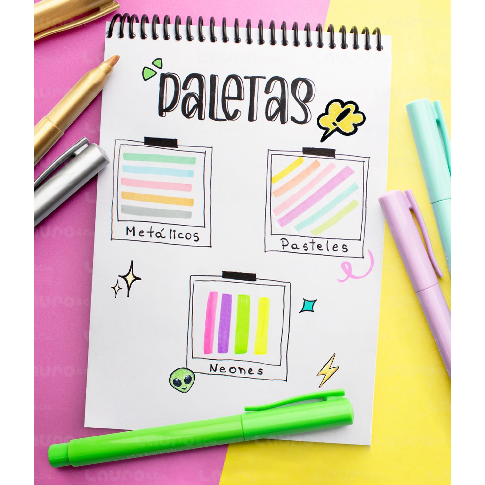 Resaltadores Textliner Plus x5 colores Neones - Imagen 3