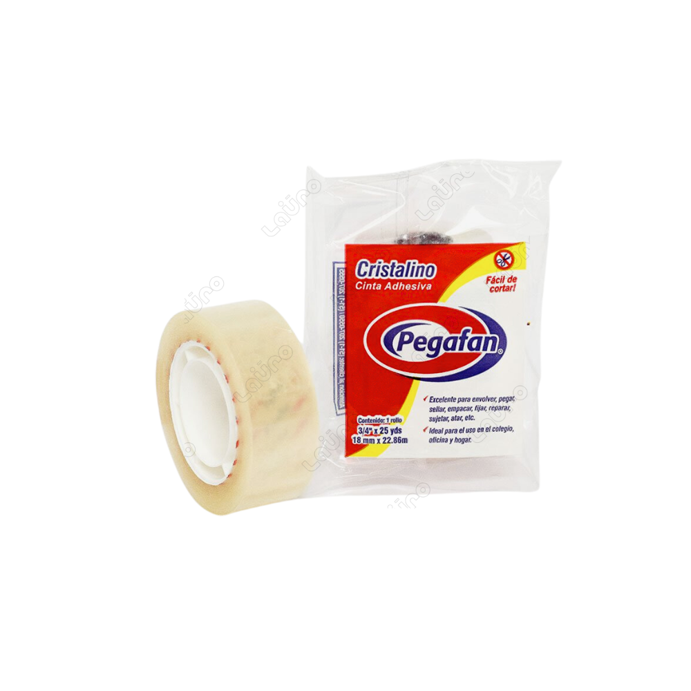 Cinta Adhesiva Cristalino 3/4" x 25 Yds (Pequeño)