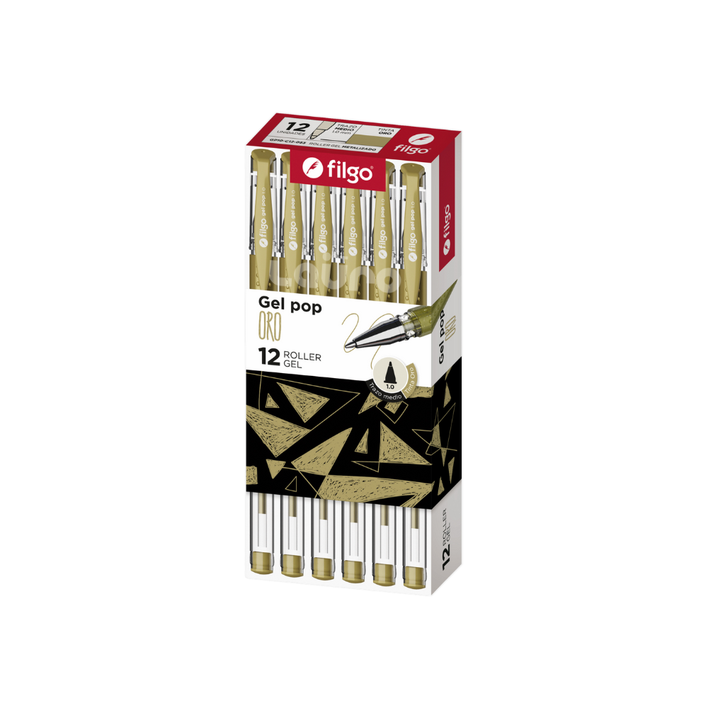 Bolígrafo Roller Gel Pop Dorado - Filgo - Imagen 2
