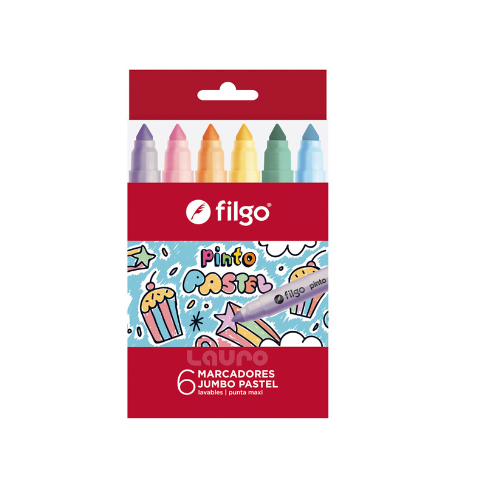 Marcadores Pinto Jumbo Pastel x6 - Filgo