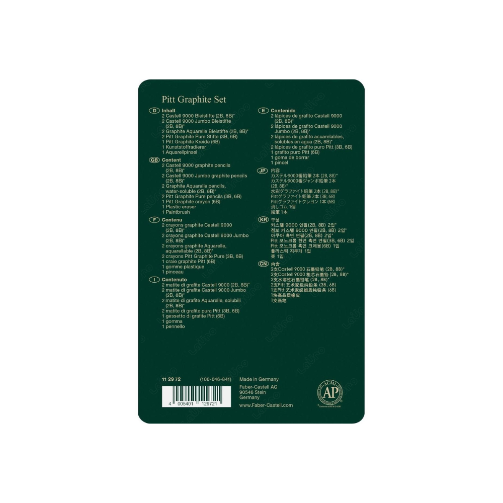 Estuche de Metal con 11 piezas Pitt Grafito - Imagen 3